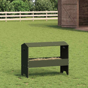 vidaXL Voederbak voor vee Olijf Groen 79 x 35 x 62 cm