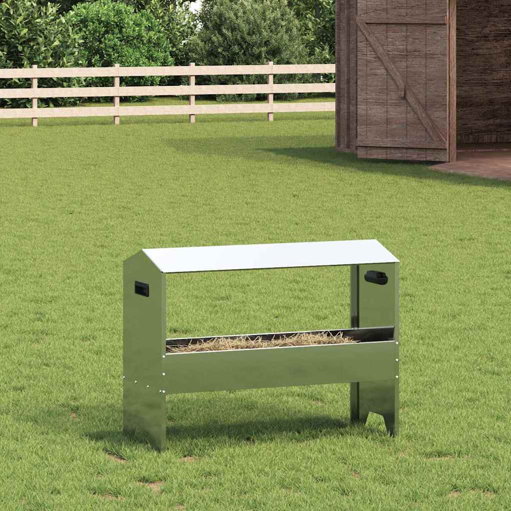 vidaXL Voederbak voor vee Olijf Groen 79 x 35 x 62 cm