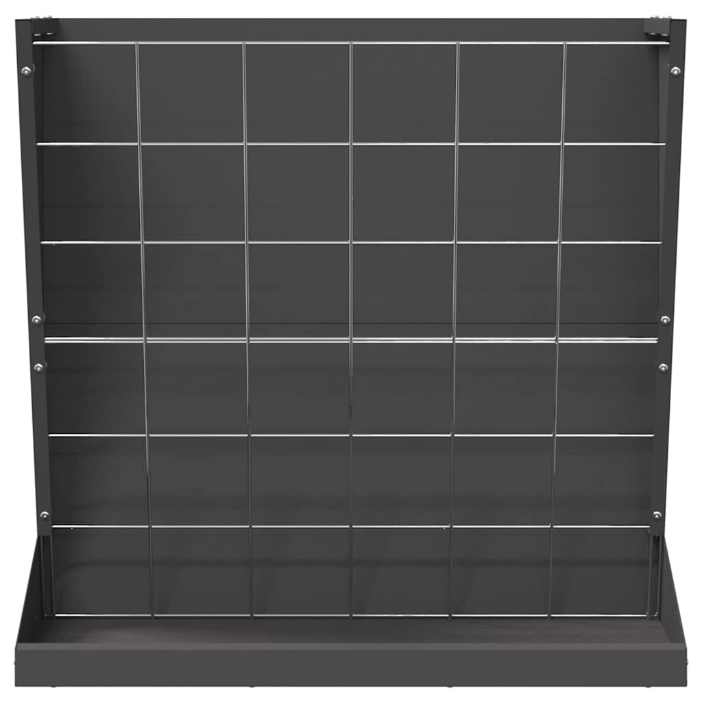 vidaXL Hooi Feeder Zwart 71 x 33 x 70 cm Koudgewalst Staal