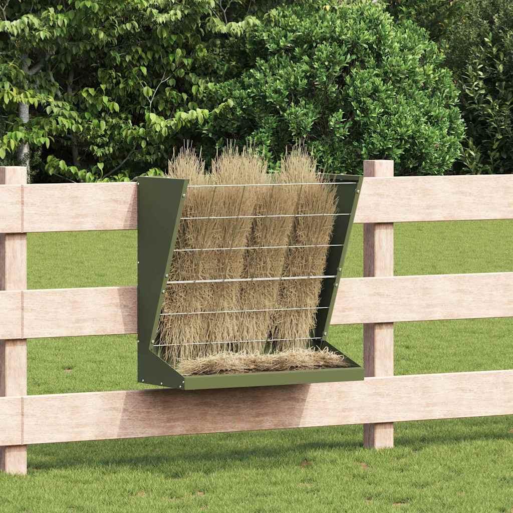 vidaXL Hooi Feeder Zwart 71 x 33 x 70 cm Koudgewalst Staal