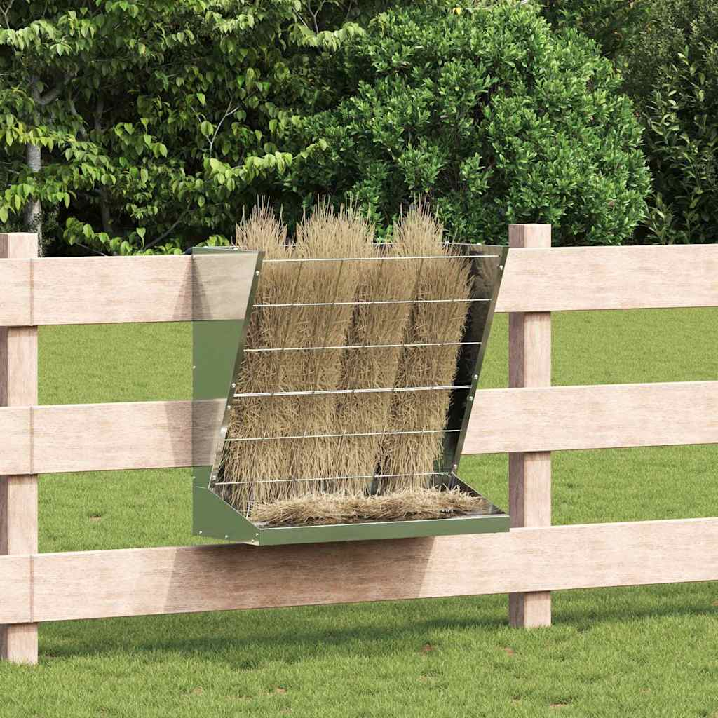 vidaXL Hooi Feeder Zwart 71 x 33 x 70 cm Koudgewalst Staal