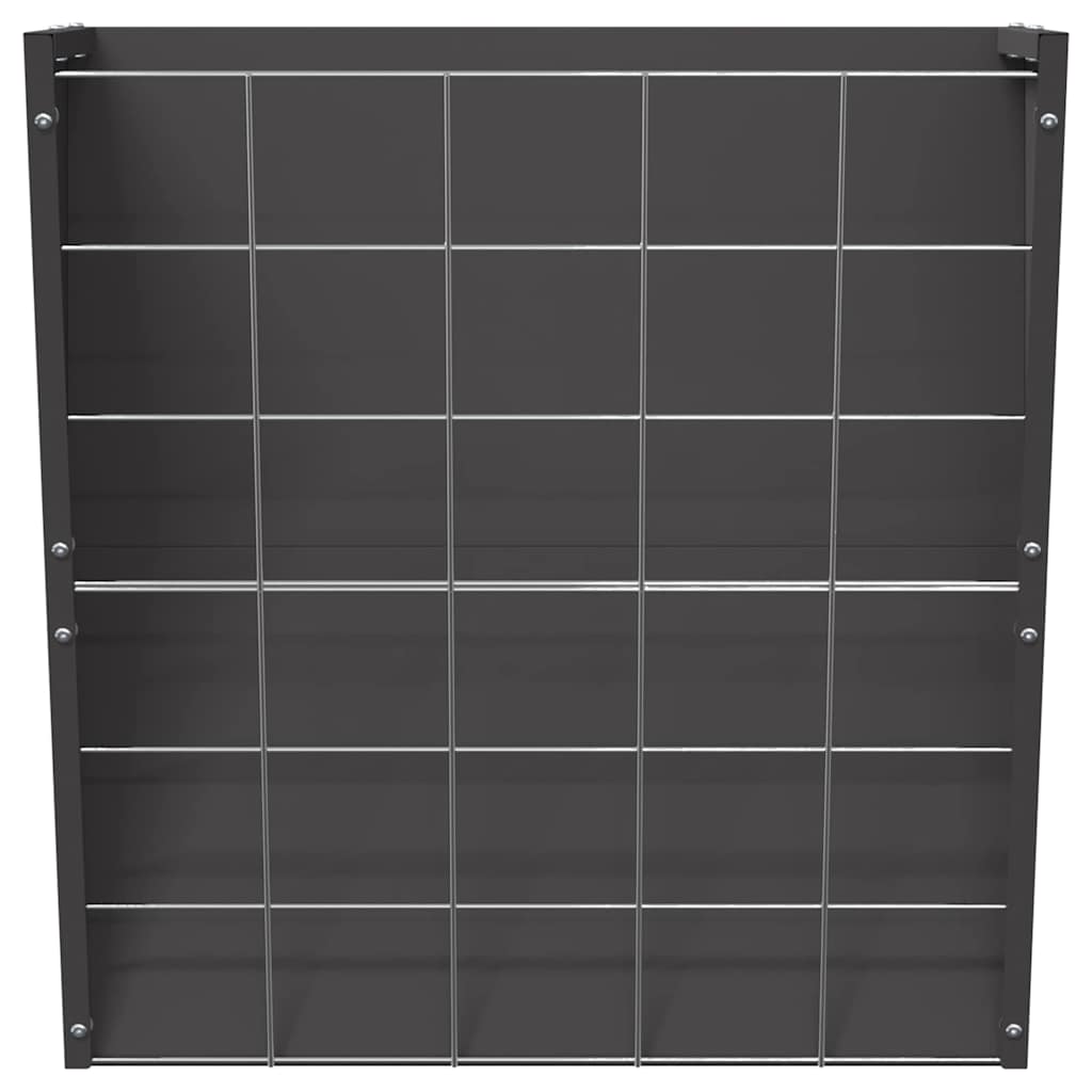 vidaXL Hangend Hooi Feeder Zwart 61 x 33 x 66 cm Koudgewalst Staal