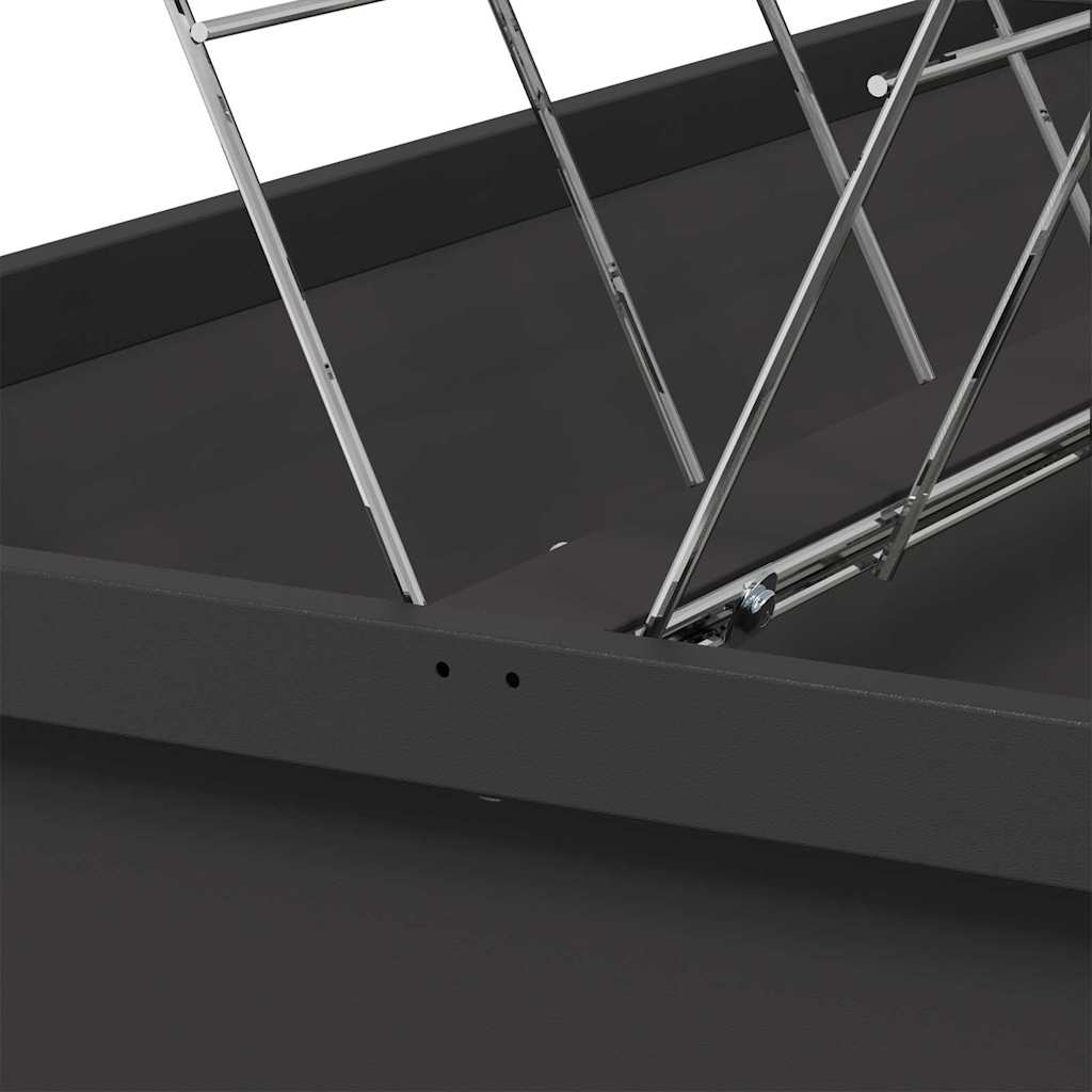 vidaXL Vee voeder Zwart 100 x 60 x 90 cm Koudgewalst Staal