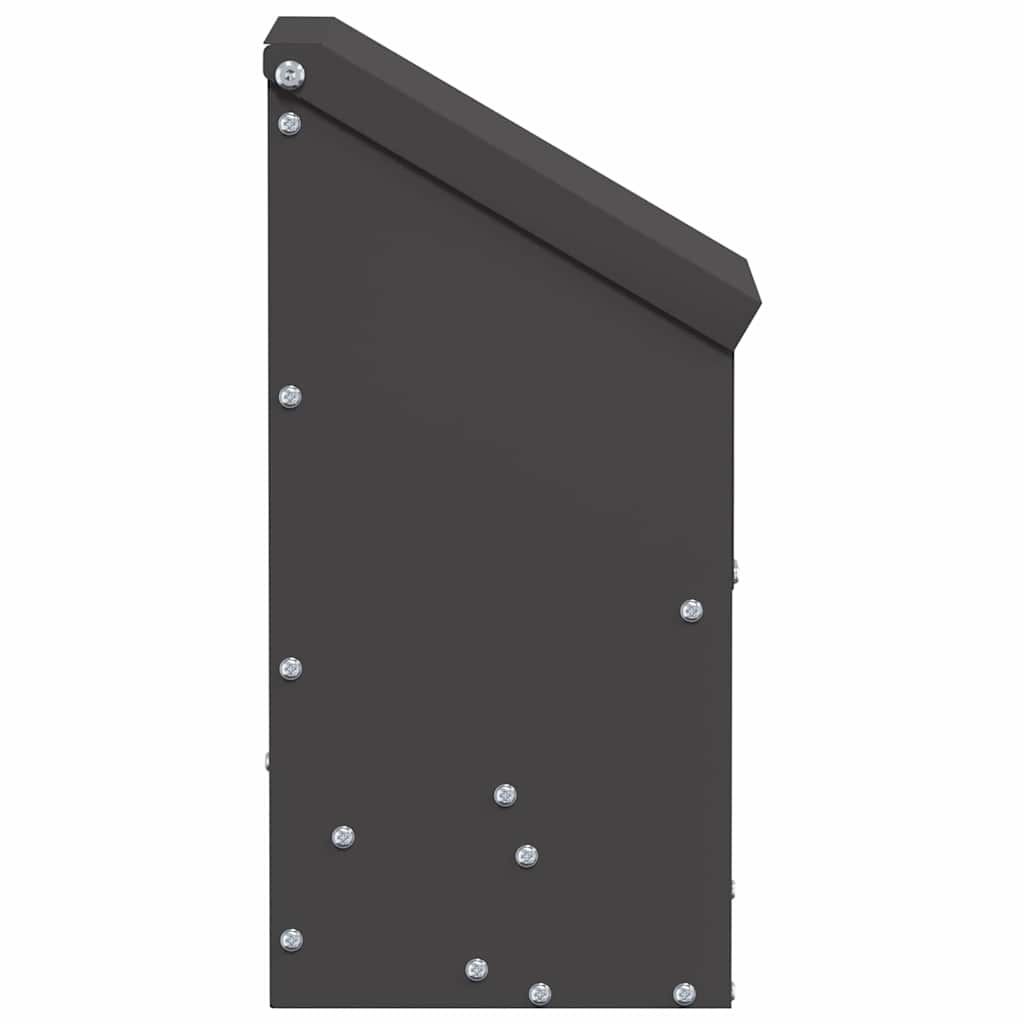 vidaXL Kip voerbak Zwart 21 x 16 x 33 cm Koudgewalst Staal