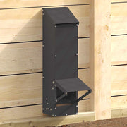 vidaXL Kip voerbak Zwart 13 x 12 x 51 cm Koudgewalst Staal