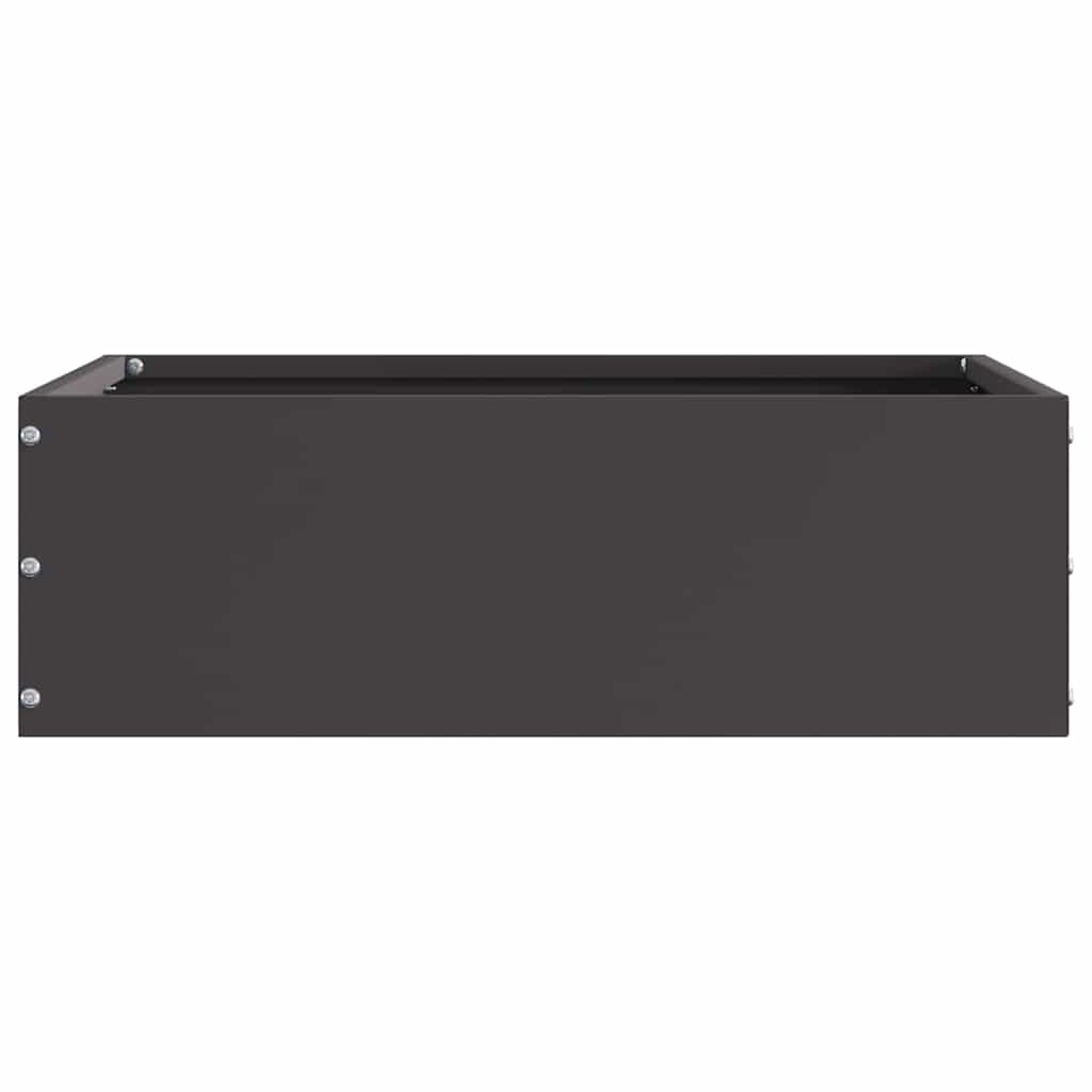 vidaXL Tuinrand Zwart 40 x 40 x 13 cm Staal
