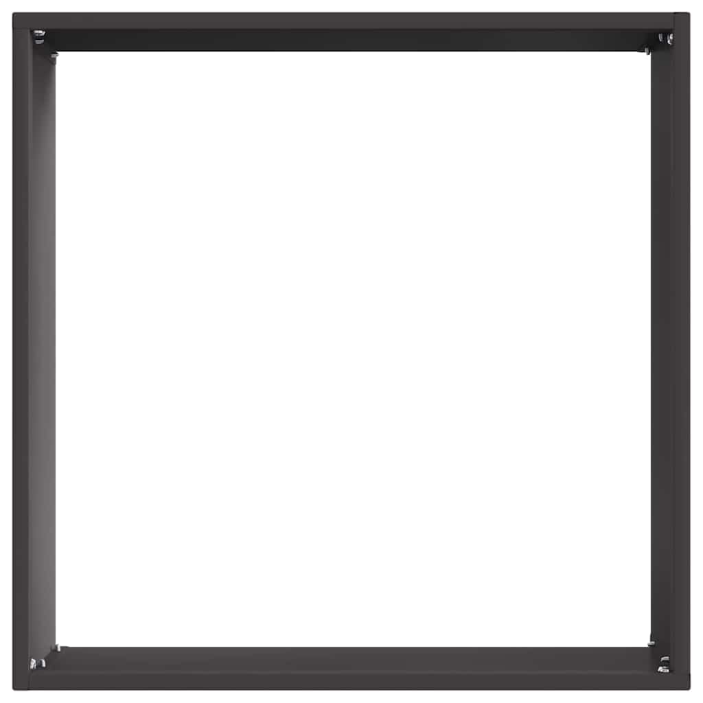 vidaXL Tuinrand Zwart 40 x 40 x 13 cm Staal