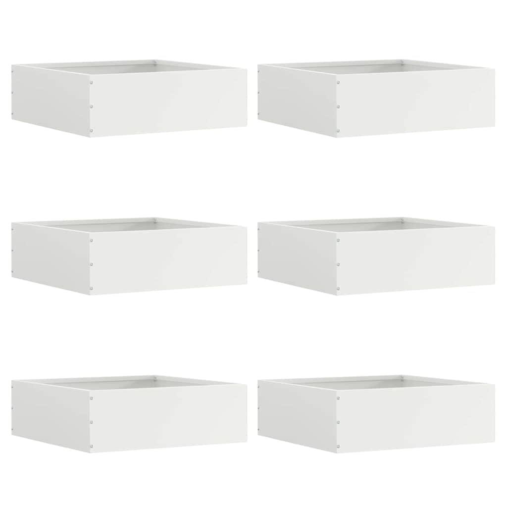 vidaXL Tuinrand Zwart 40 x 40 x 13 cm Staal