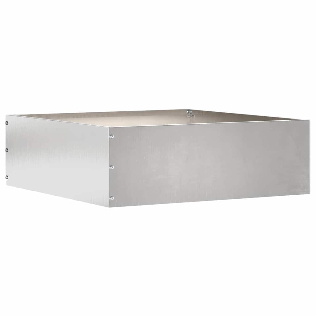 vidaXL Tuinrand Zwart 40 x 40 x 13 cm Staal