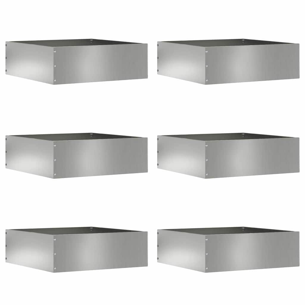 vidaXL Tuinrand Zwart 40 x 40 x 13 cm Staal
