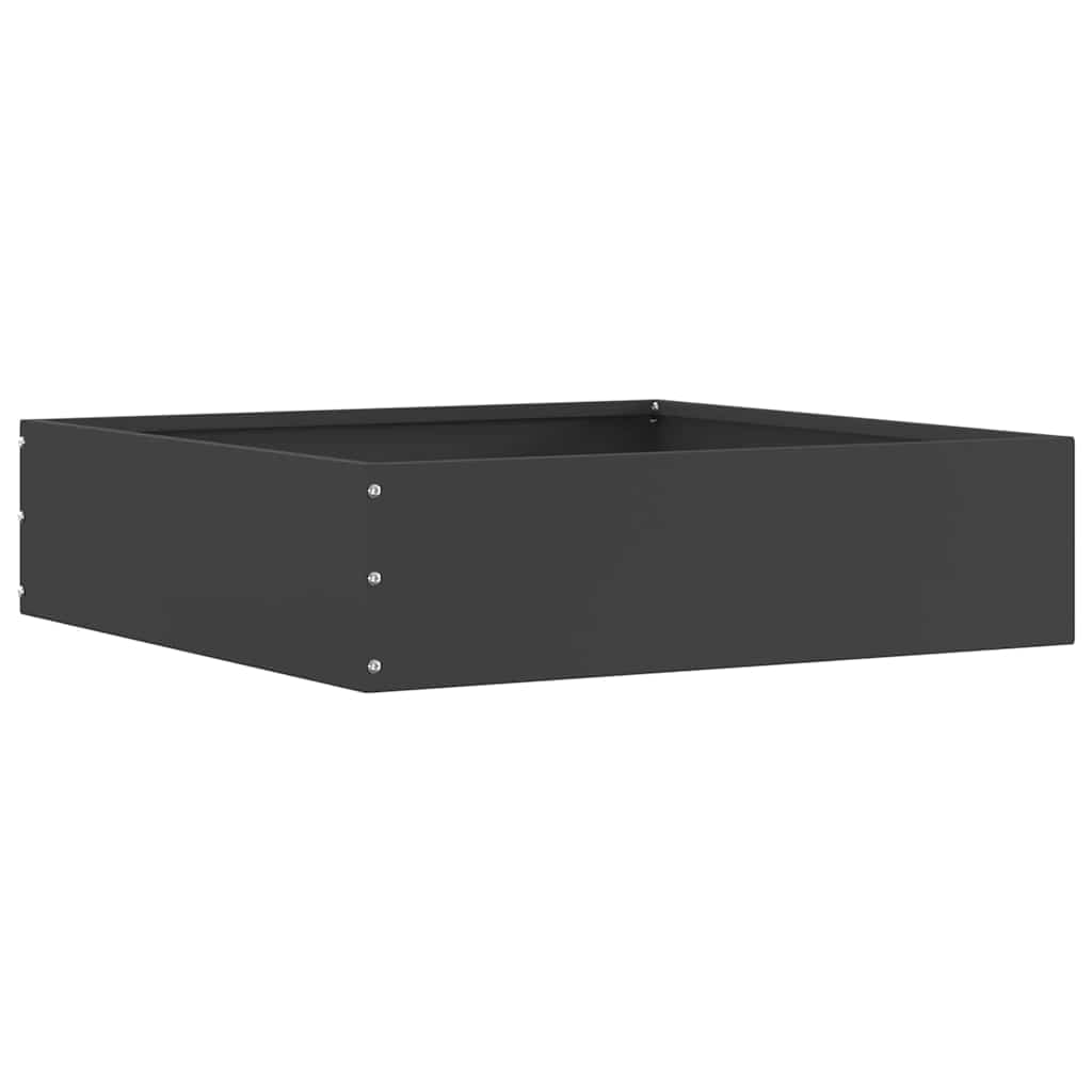 vidaXL Tuinrand Zwart 40 x 40 x 13 cm Staal