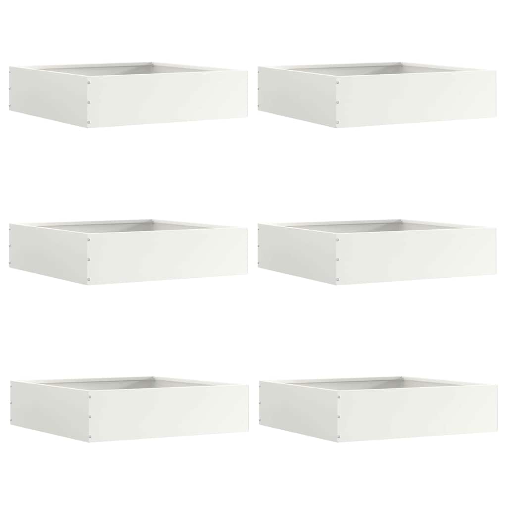 vidaXL Tuinrand Zwart 40 x 40 x 13 cm Staal