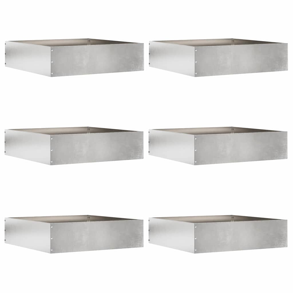vidaXL Tuinrand Zwart 40 x 40 x 13 cm Staal