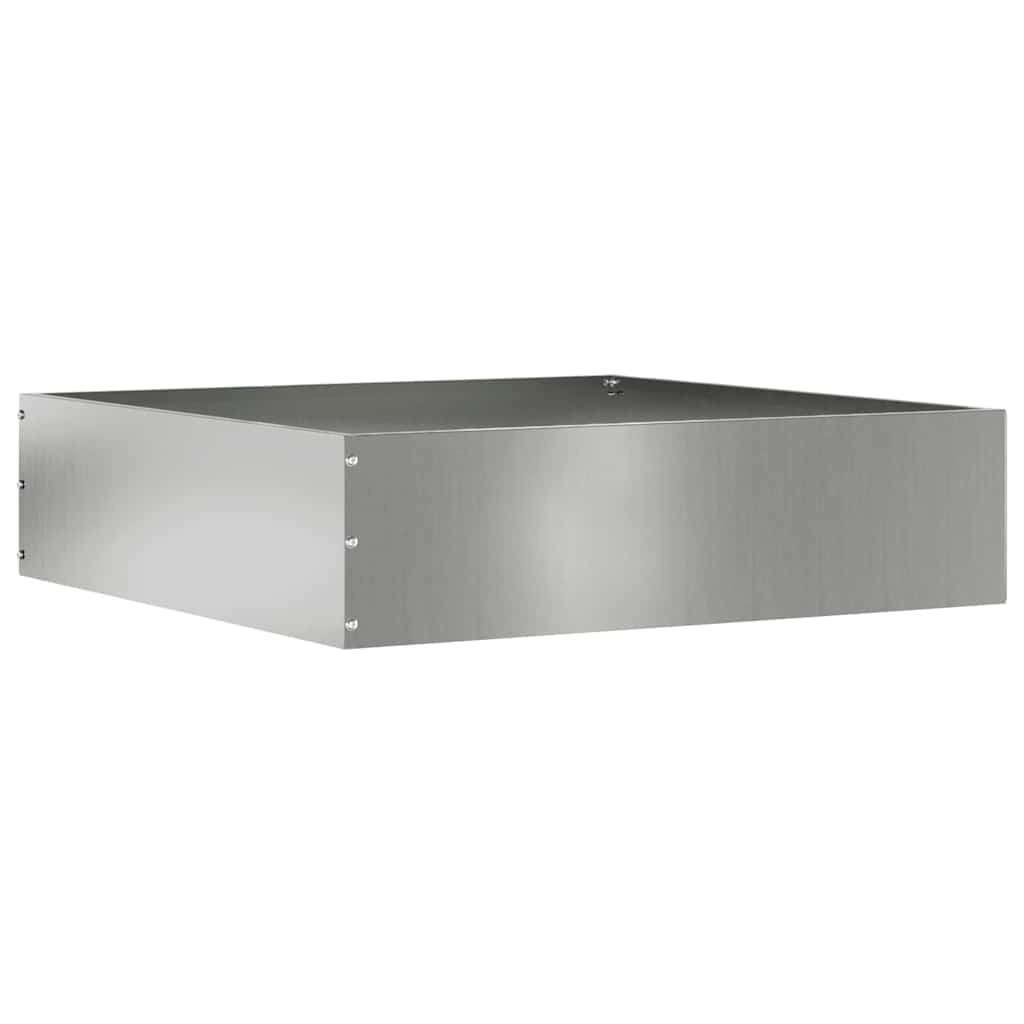vidaXL Tuinrand Zwart 40 x 40 x 13 cm Staal