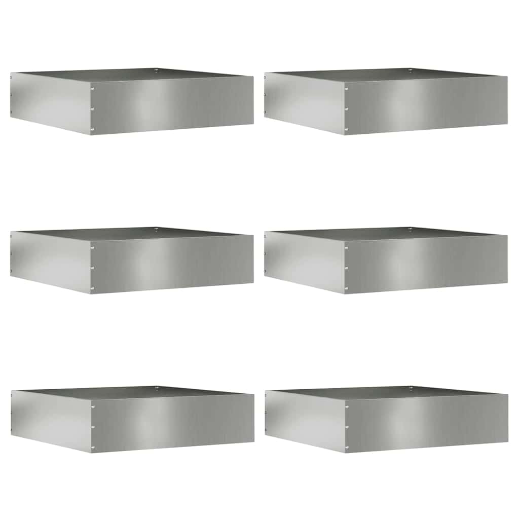 vidaXL Tuinrand Zwart 40 x 40 x 13 cm Staal