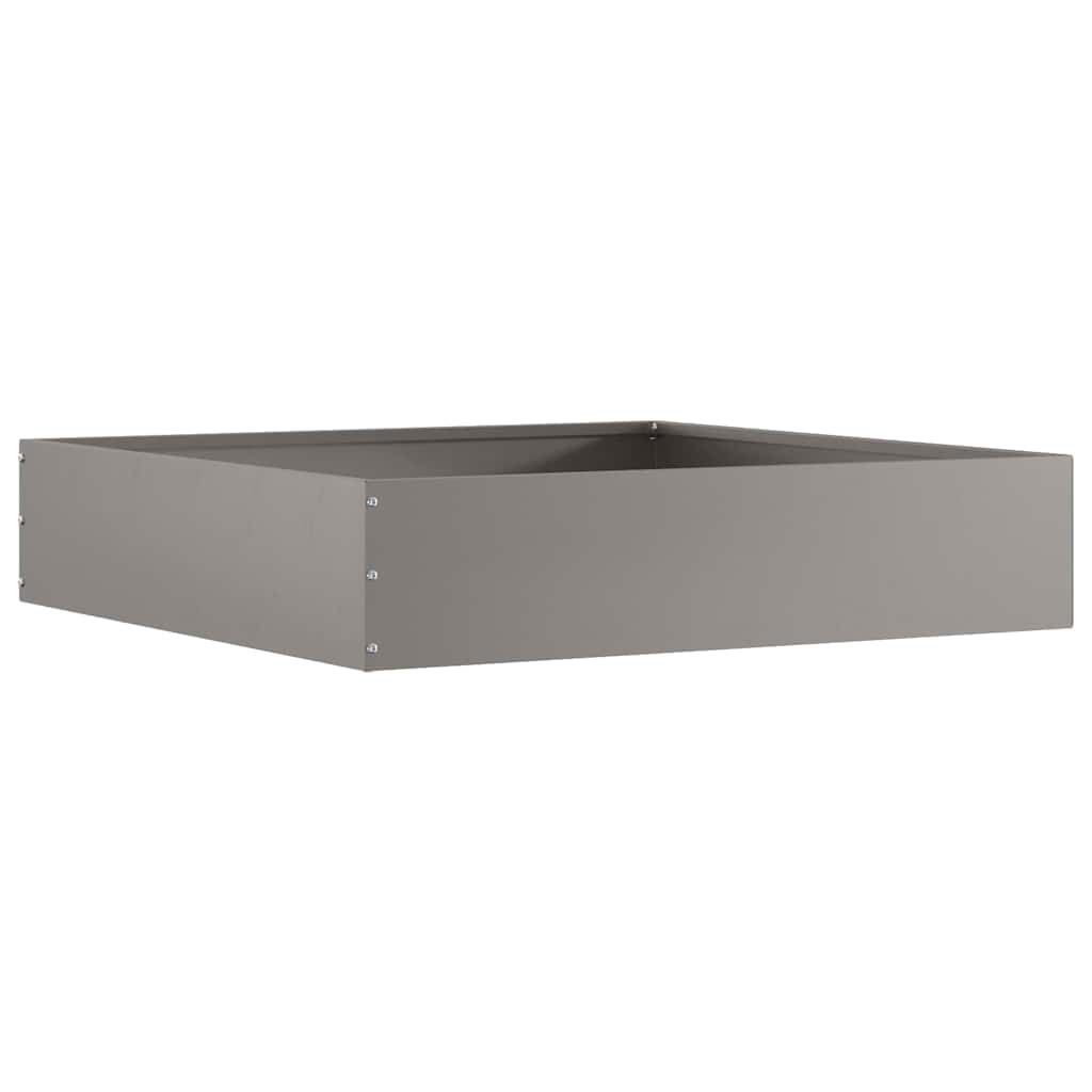 vidaXL Tuinrand Zwart 40 x 40 x 13 cm Staal