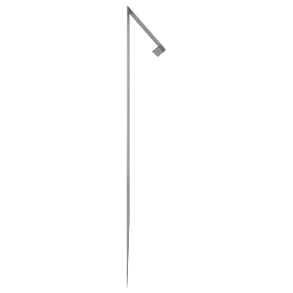 vidaXL Slakkenhekje Zilver 50 x 3,5 x 25 cm Roestvrij staal
