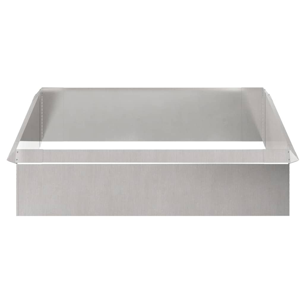 vidaXL Slakkenhekken 8 pcs Zilver Roestvrij staal