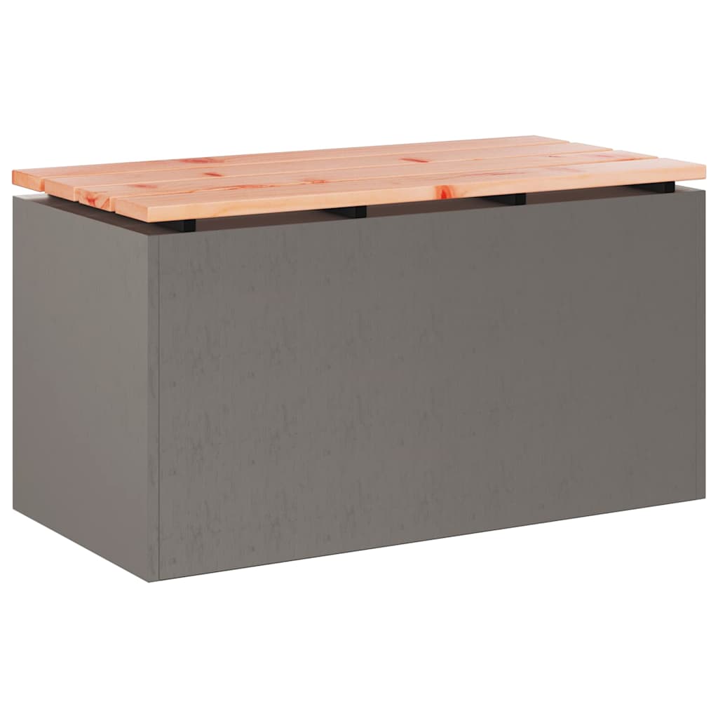 vidaXL Tuinbank Zwart 60 x 40 x 43 cm Massief douglas hout en staal