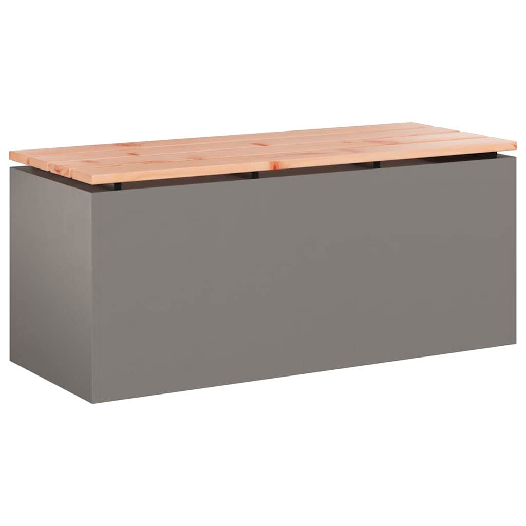 vidaXL Tuinbank Zwart 60 x 40 x 43 cm Massief douglas hout en staal