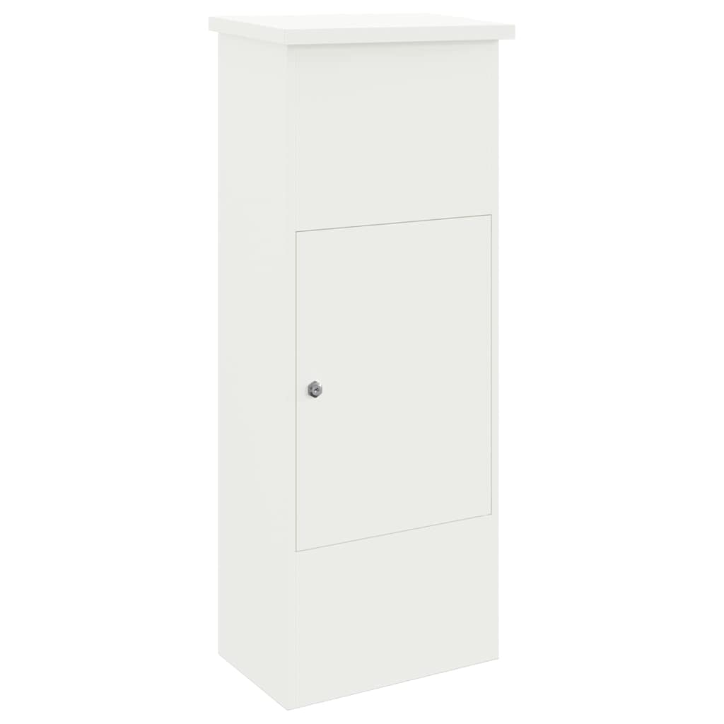 vidaXL Pakket inwerp box Zwart 44.5 x 29 x 110.5 cm Staal