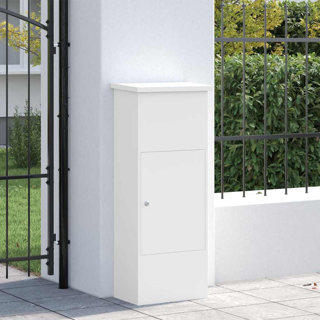 vidaXL Pakket inwerp box Zwart 44.5 x 29 x 110.5 cm Staal