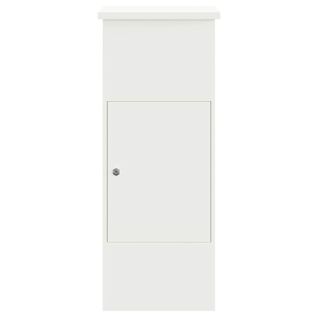 vidaXL Pakket inwerp box Zwart 44.5 x 29 x 110.5 cm Staal