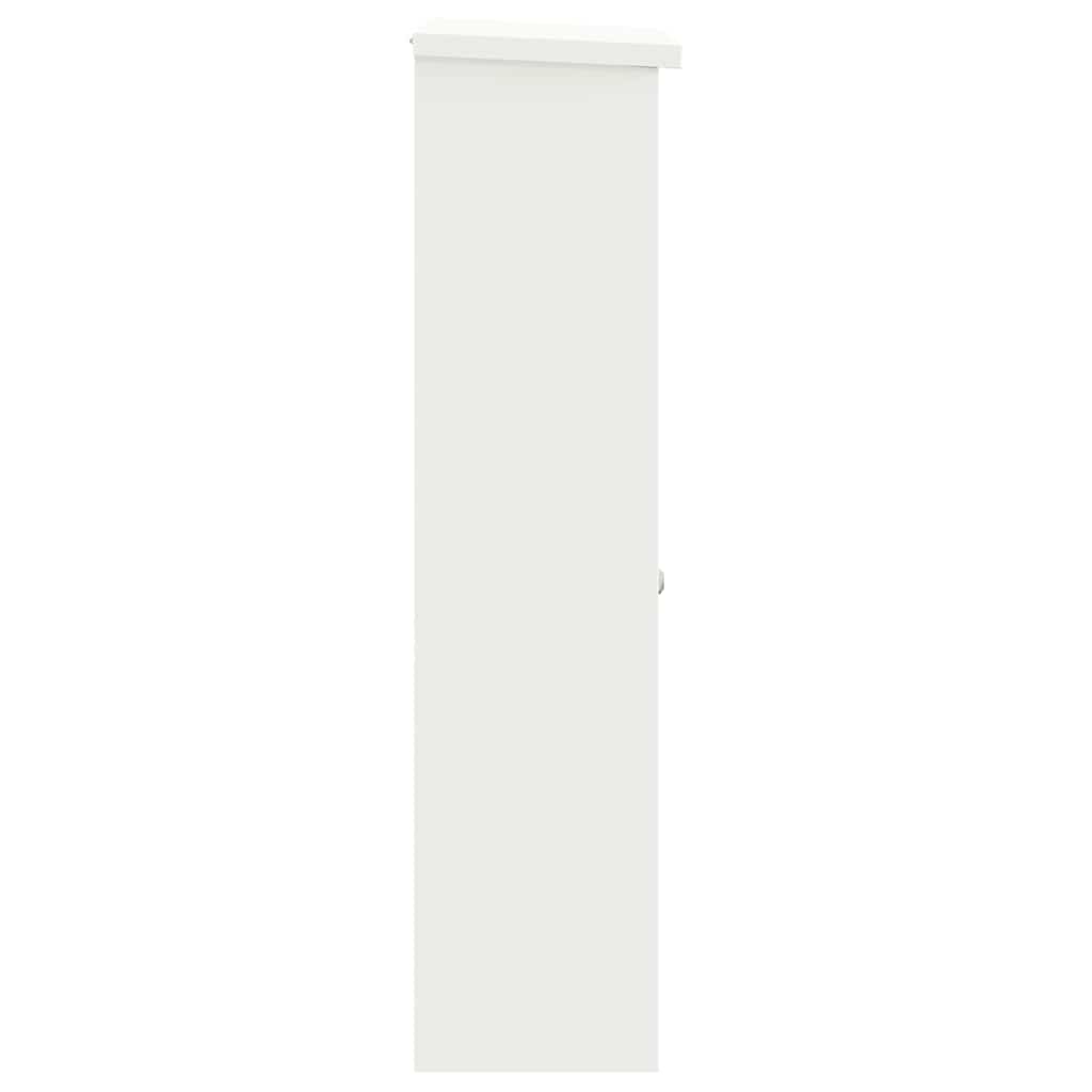vidaXL Pakket inwerp box Zwart 44.5 x 29 x 110.5 cm Staal