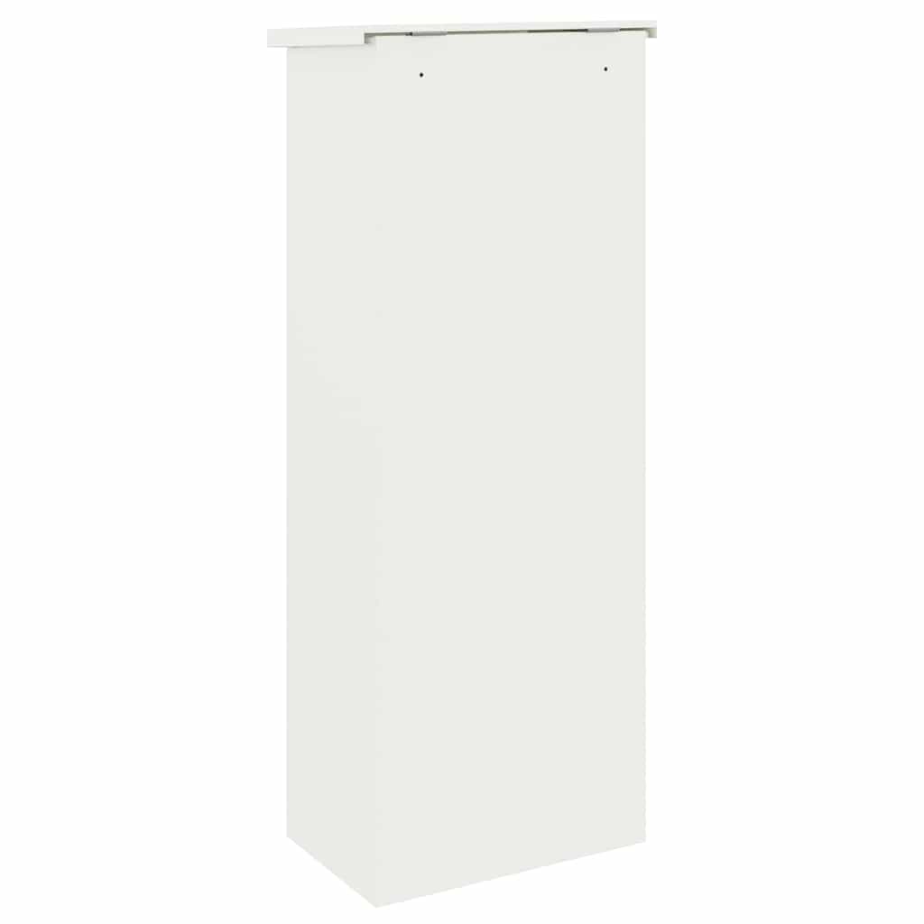 vidaXL Pakket inwerp box Zwart 44.5 x 29 x 110.5 cm Staal