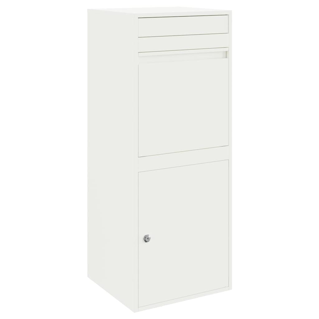 vidaXL Pakket inwerp box Zwart 41 x 38 x 103 cm Staal