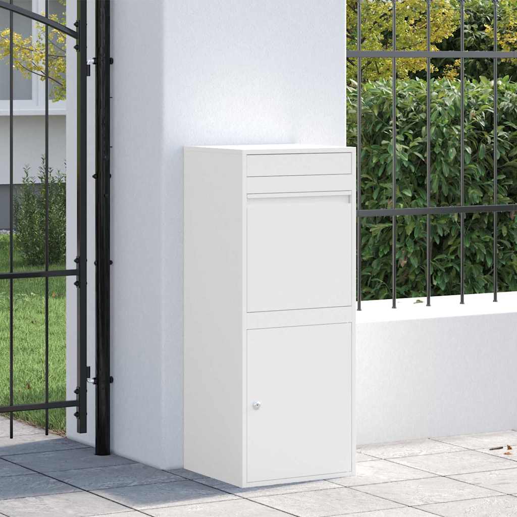 vidaXL Pakket inwerp box Zwart 41 x 38 x 103 cm Staal