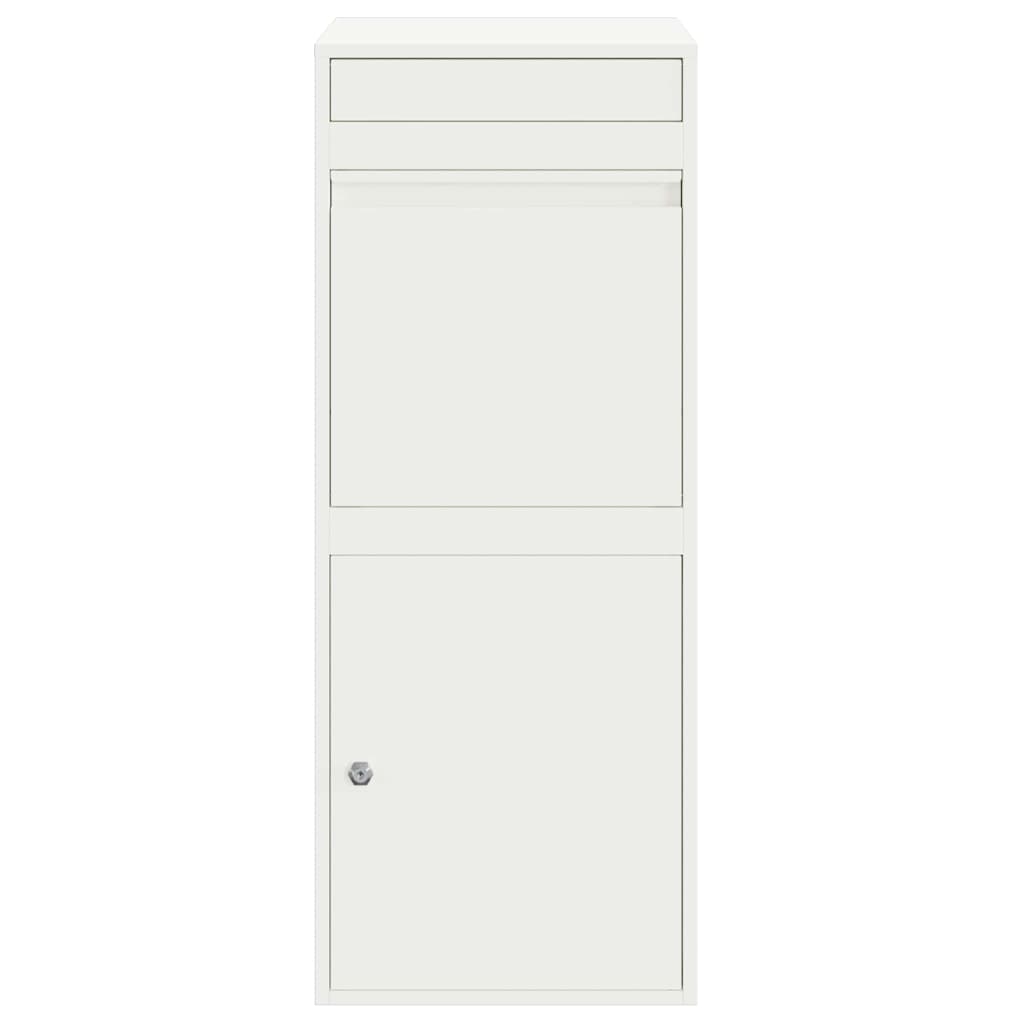 vidaXL Pakket inwerp box Zwart 41 x 38 x 103 cm Staal