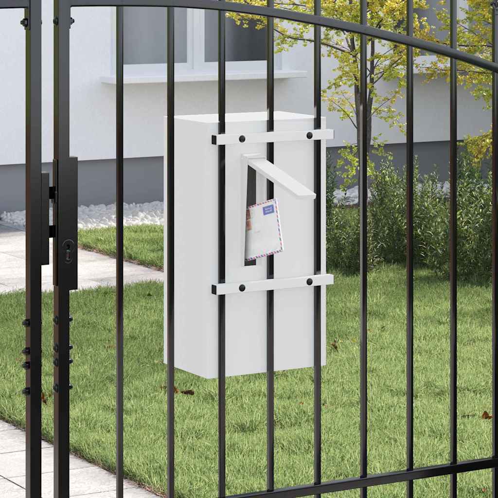 vidaXL Brievenbus Zwart 30 x 23 x 55 cm Staal