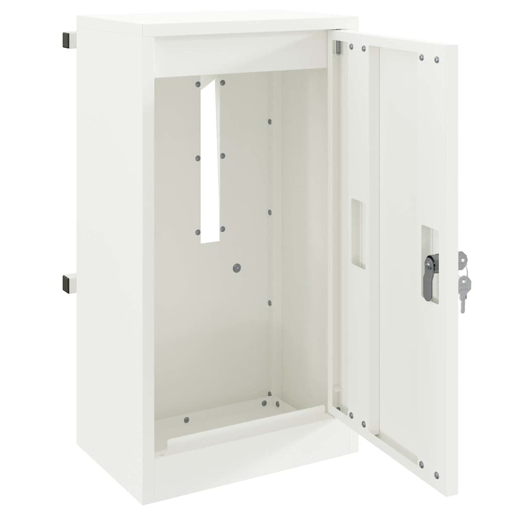 vidaXL Brievenbus Zwart 30 x 23 x 55 cm Staal