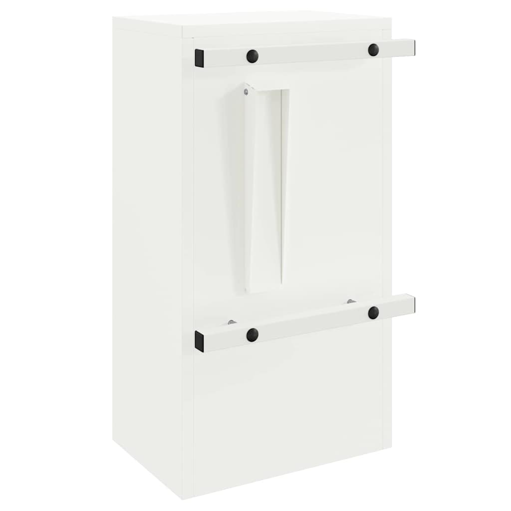 vidaXL Brievenbus Zwart 30 x 23 x 55 cm Staal