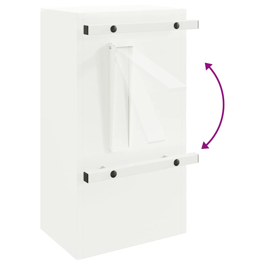 vidaXL Brievenbus Zwart 30 x 23 x 55 cm Staal