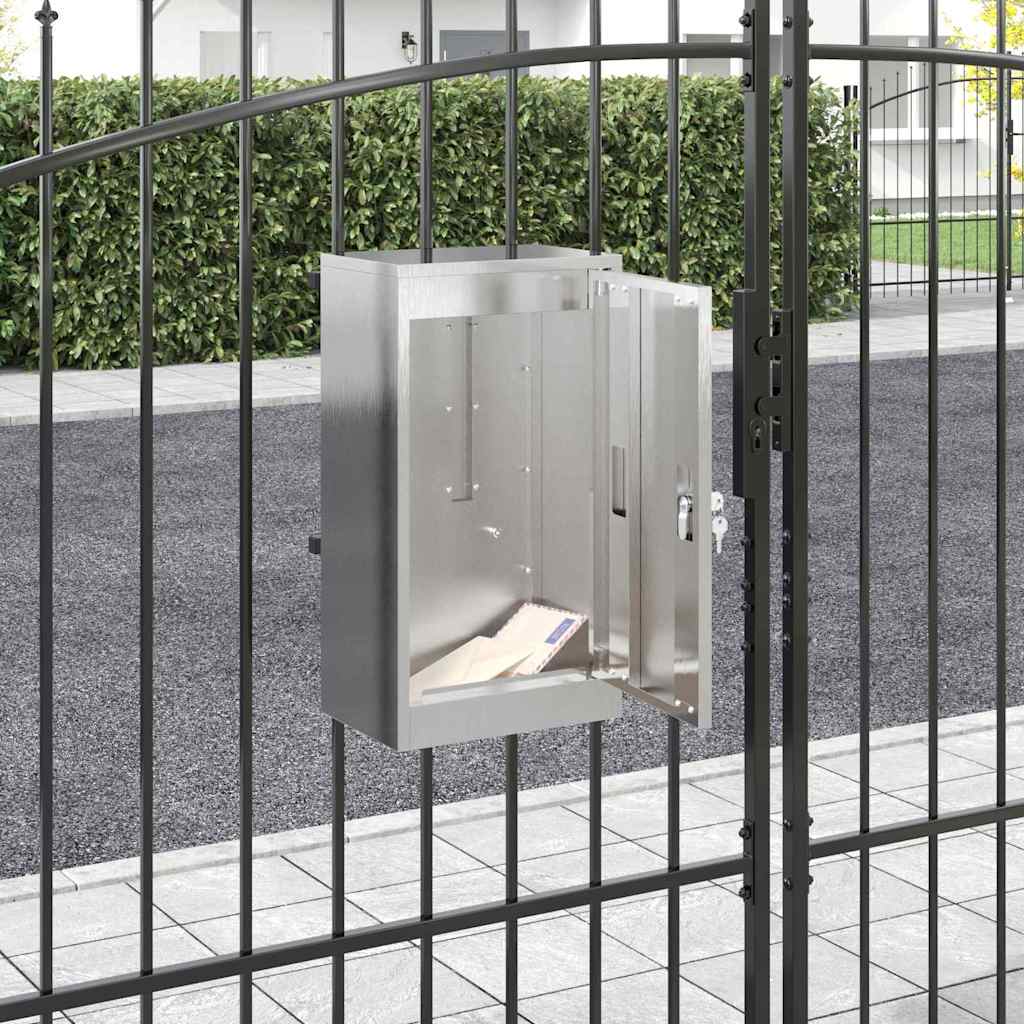 vidaXL Brievenbus Zwart 30 x 23 x 55 cm Staal