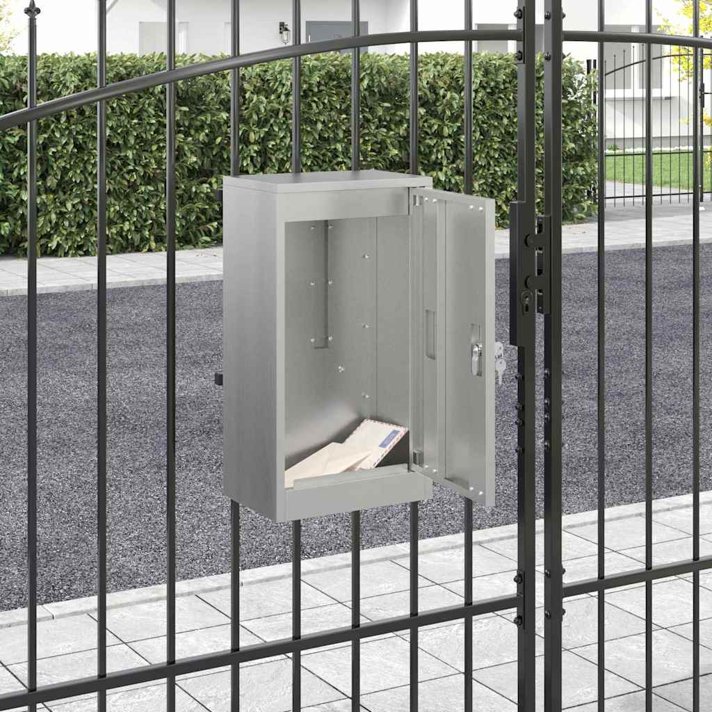 vidaXL Brievenbus Zwart 30 x 23 x 55 cm Staal