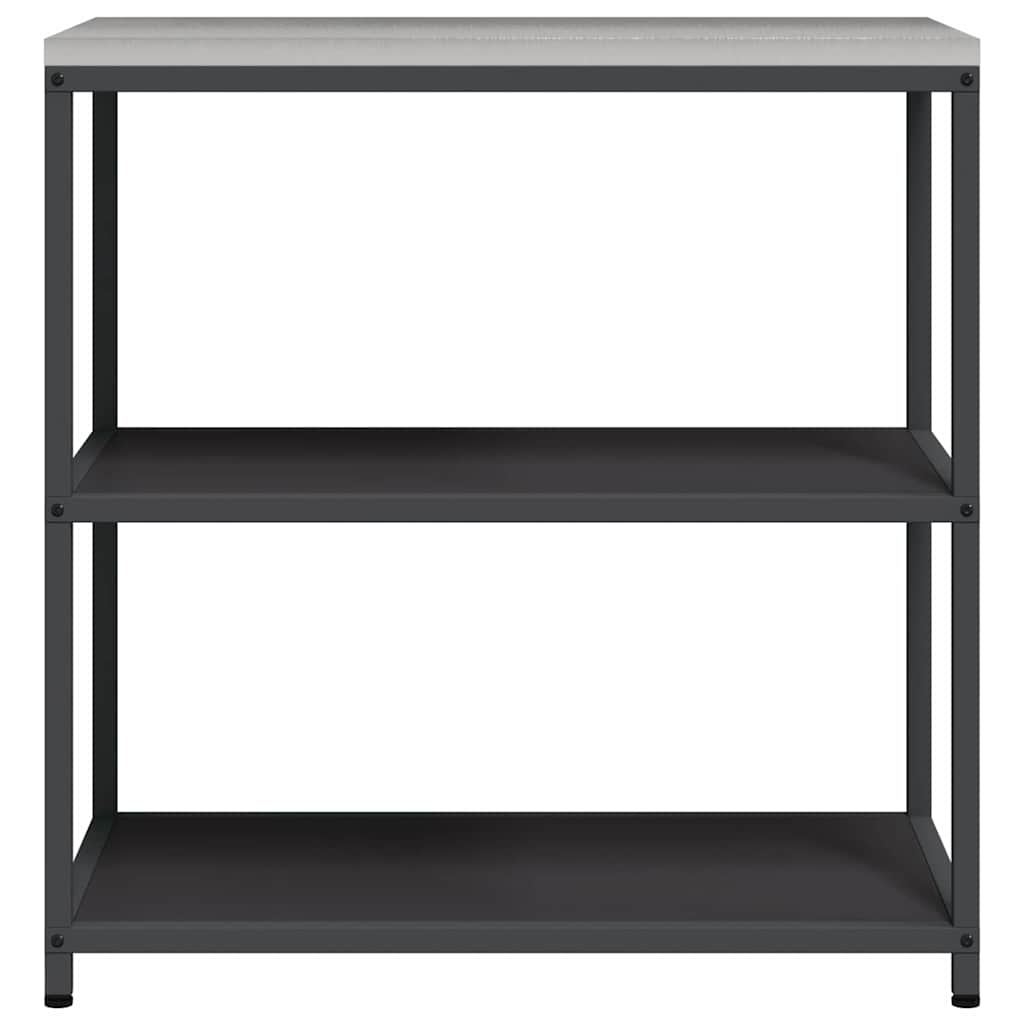 vidaXL Keuken opslag plank met plank met opslag Zwart Staal
