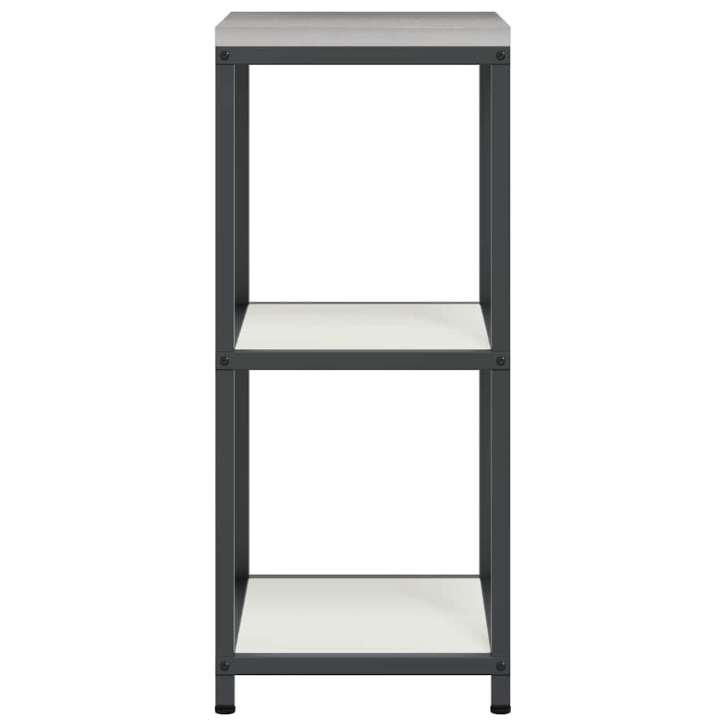 vidaXL Keuken opslag plank met plank met opslag Zwart Staal