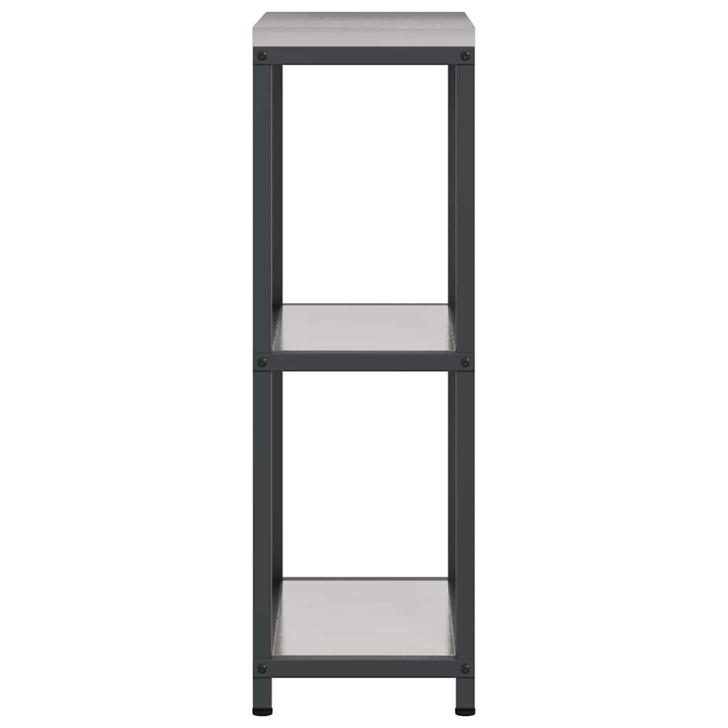vidaXL Keuken opslag plank met plank met opslag Zwart Staal