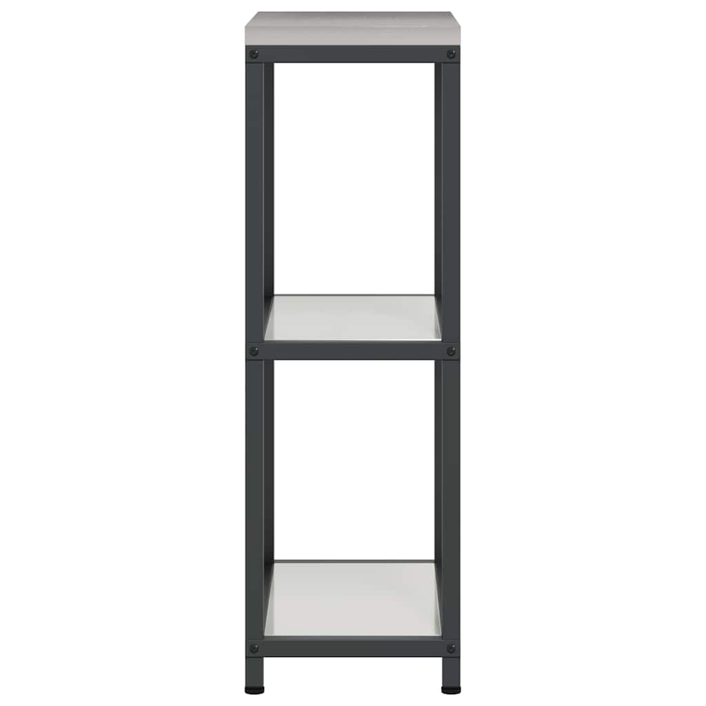 vidaXL Keuken opslag plank met plank met opslag Zwart Staal