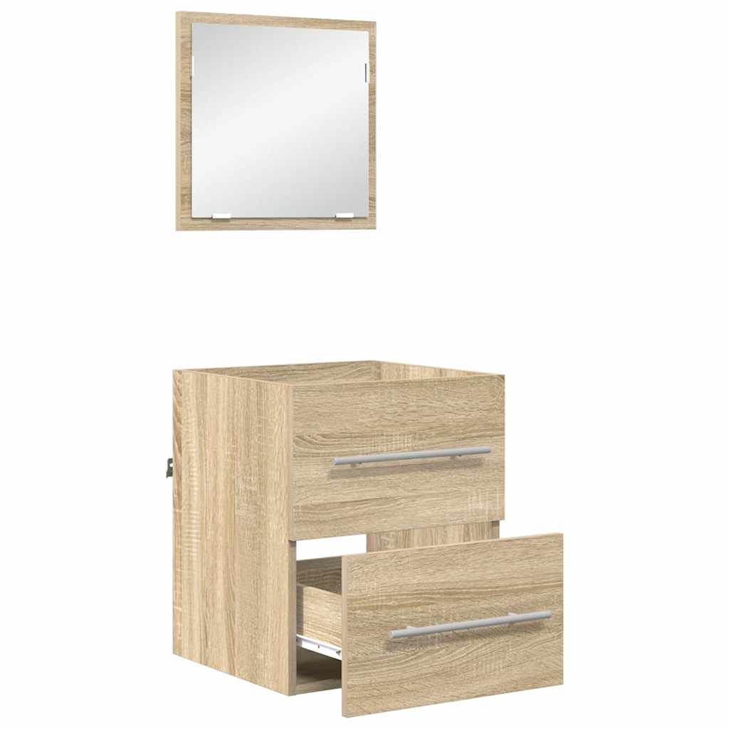 vidaXL Badkamer Kast met lade 41 x 38.5 x 48 cm Bewerkt hout