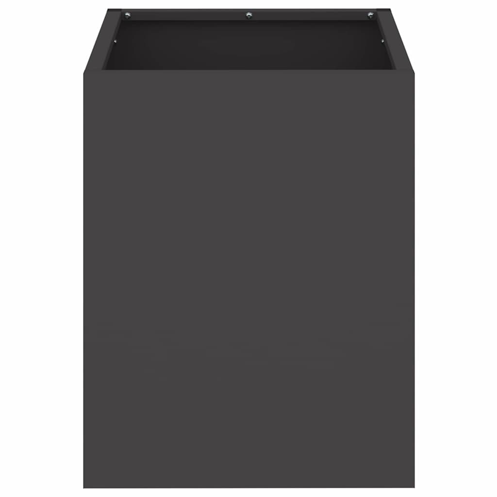 vidaXL Tuin Bloempot Zwart 32 x 32 x 40 cm Koudgewalst staal