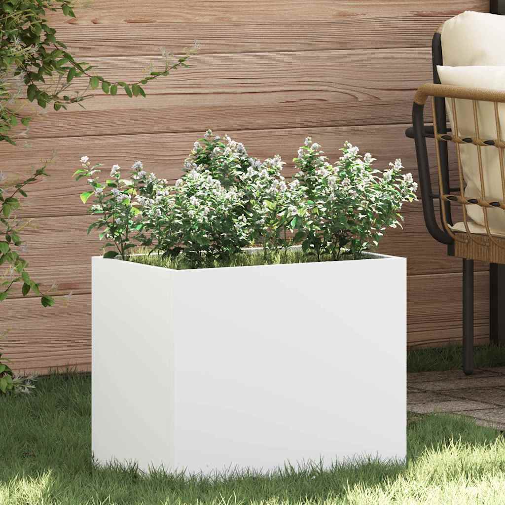 vidaXL Tuin Bloempot Zwart 32 x 32 x 40 cm Koudgewalst staal