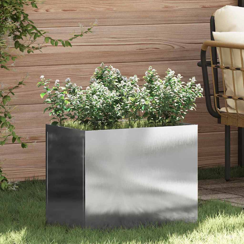 vidaXL Tuin Bloempot Zwart 32 x 32 x 40 cm Koudgewalst staal