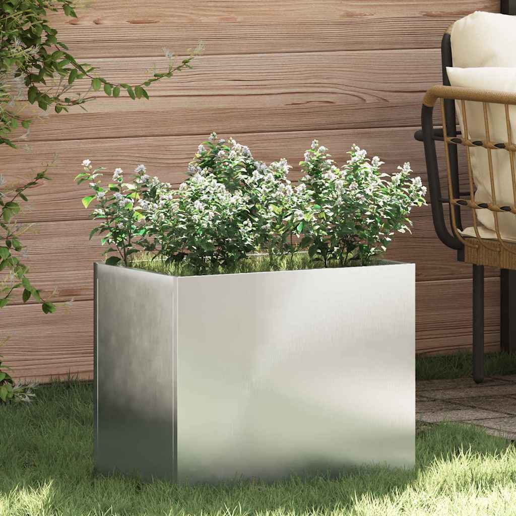 vidaXL Tuin Bloempot Zwart 32 x 32 x 40 cm Koudgewalst staal