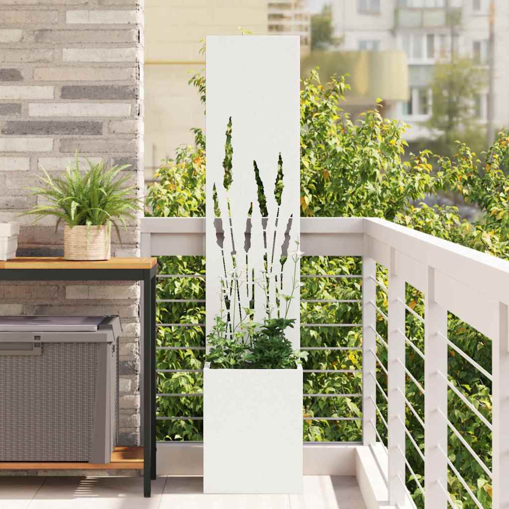 vidaXL Tuinplant met Decoratief Paneel Zwart 32 x 140 cm