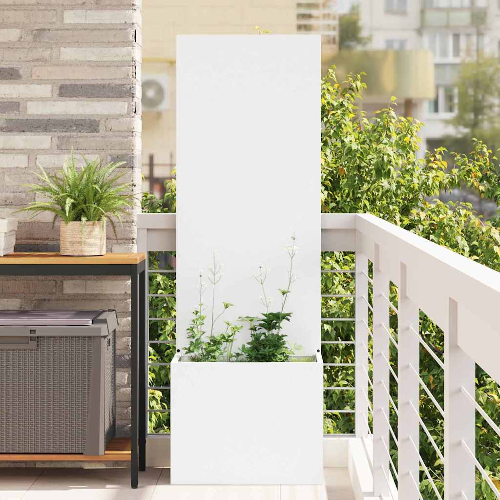 vidaXL Tuinplant met Decoratief Paneel Zwart 32 x 140 cm