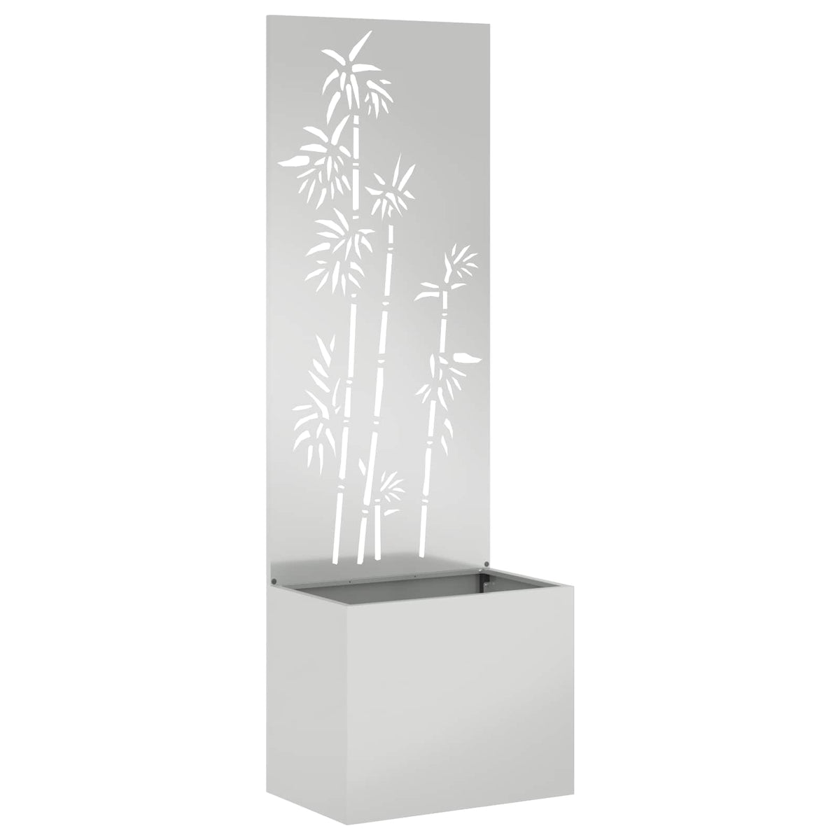vidaXL Tuinplant met Decoratief Paneel Zwart 32 x 140 cm